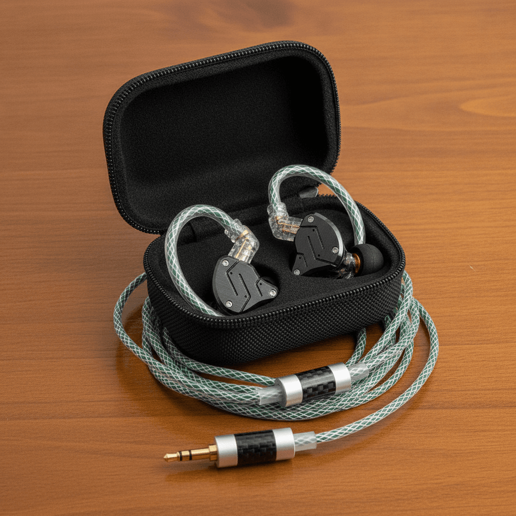 Silver Plated Upgrade Cable KZ 90-11 OFC (Sem Mic): in_bag