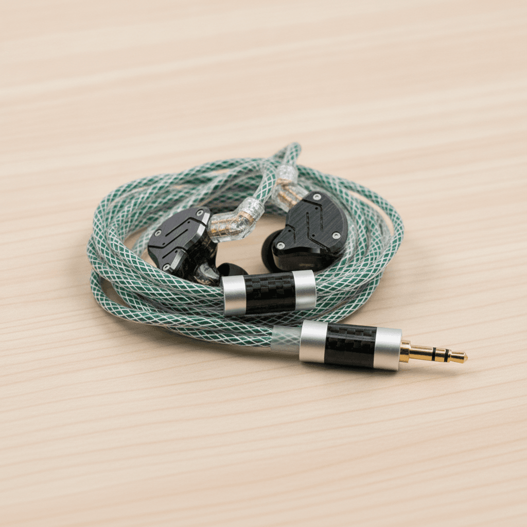 Silver Plated Upgrade Cable KZ 90-11 OFC (Sem Mic): side