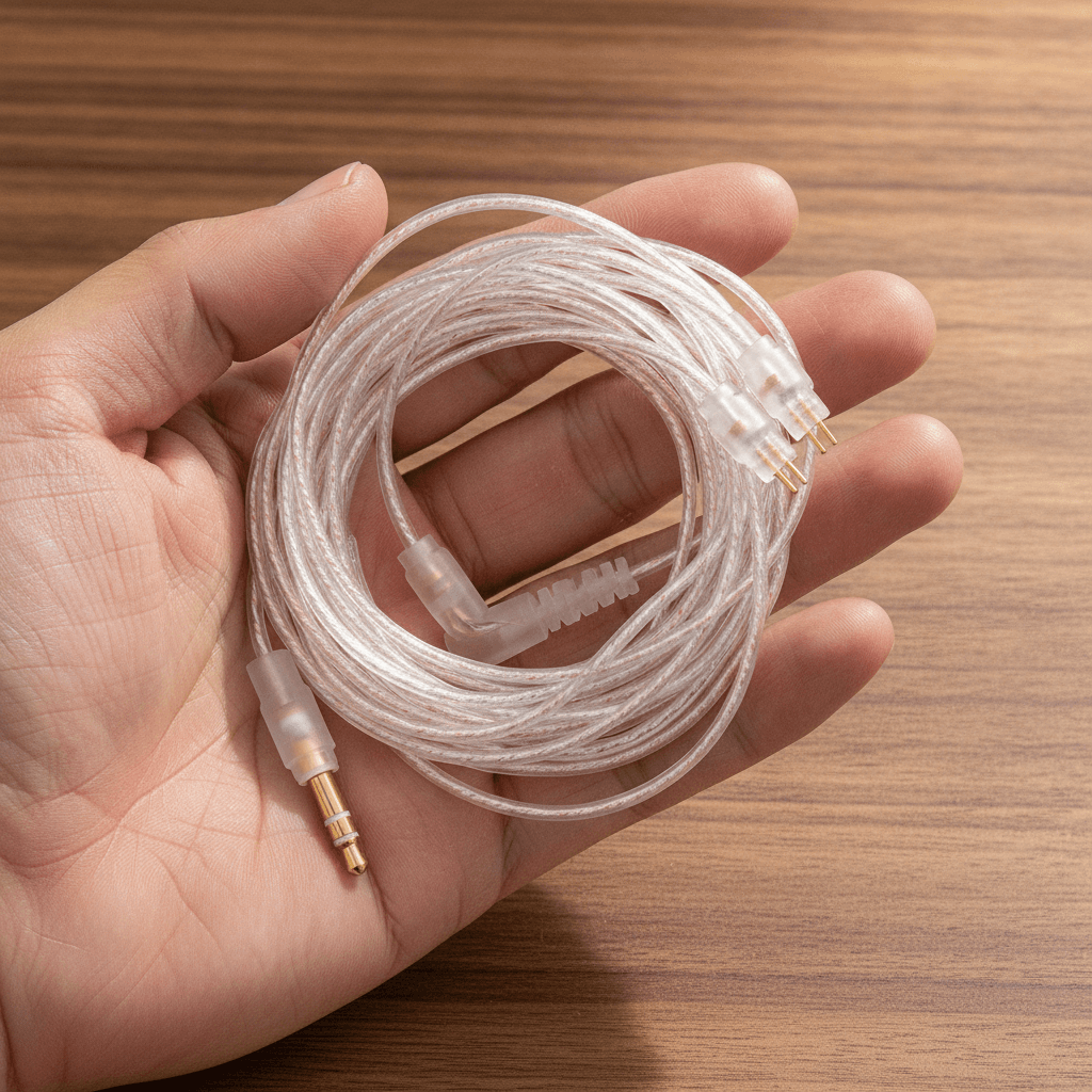 Silver Plated Upgrade Cable (Sem Mic): in_hand