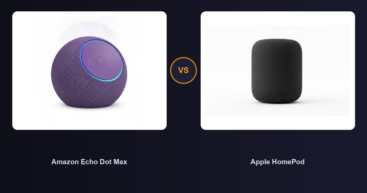 Amazon Echo Dot Max x Apple HomePod