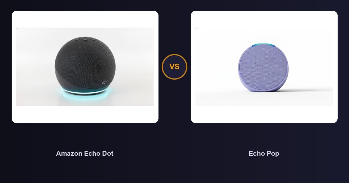 Amazon Echo Dot x Echo Pop