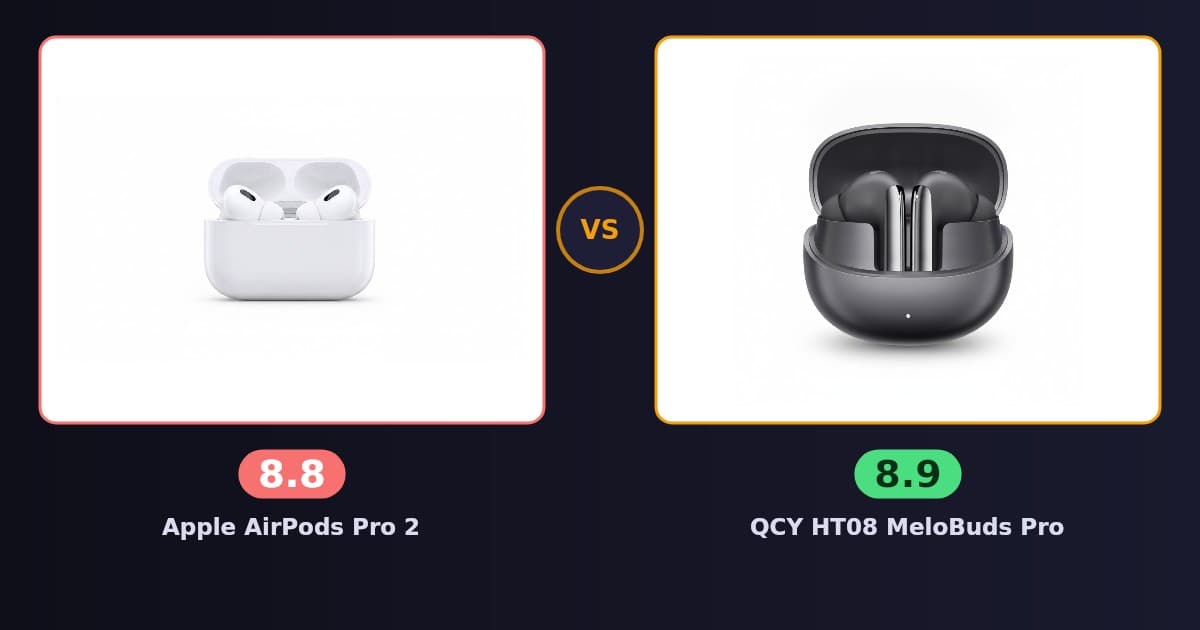 Apple AirPods Pro 2 x QCY HT08 MeloBuds Pro