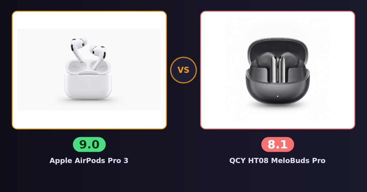 Apple AirPods Pro 3 x QCY HT08 MeloBuds Pro