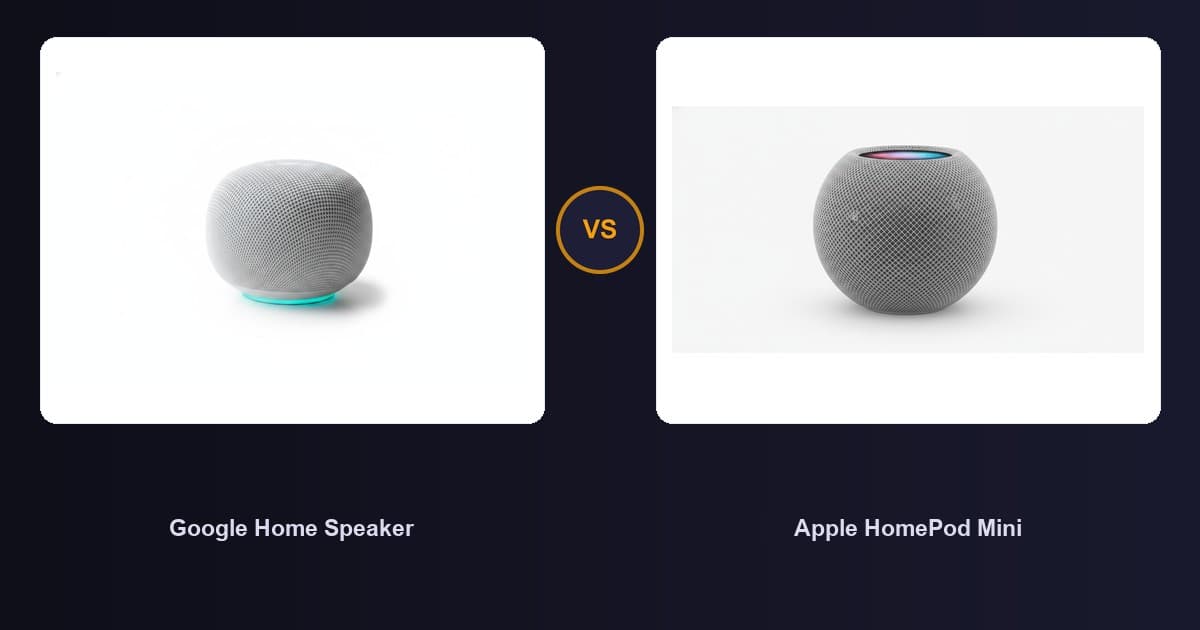 Google Home Speaker x Apple HomePod Mini