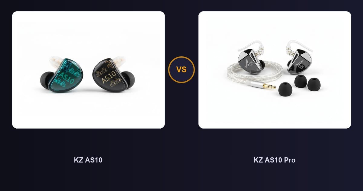 KZ AS10 x KZ AS10 Pro