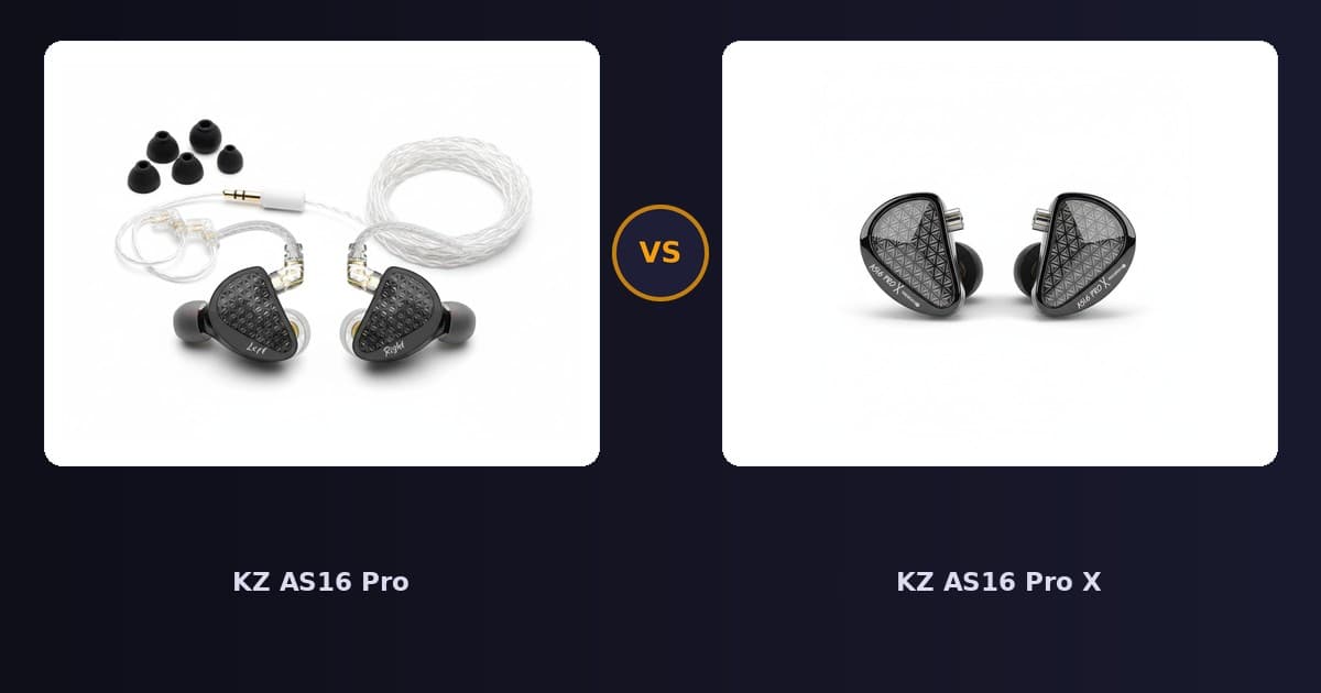 KZ AS16 Pro x KZ AS16 Pro X