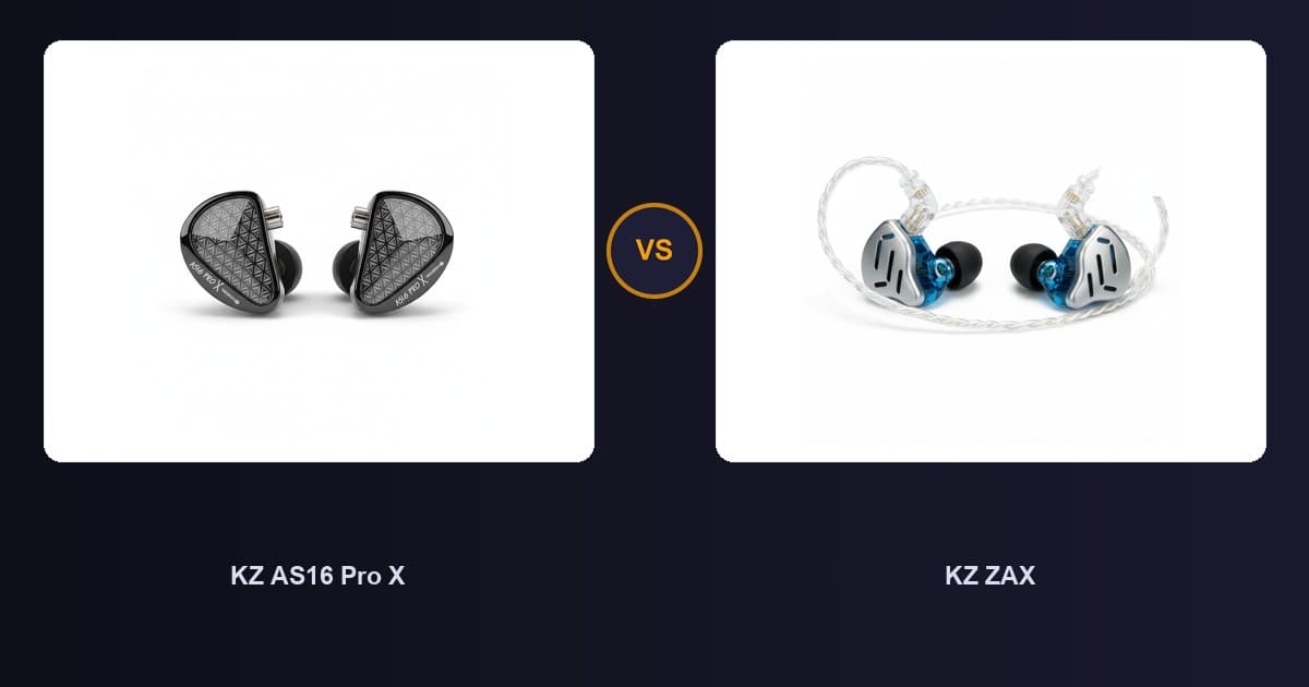 KZ AS16 Pro X x KZ ZAX