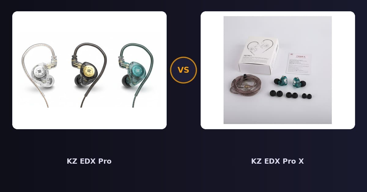 KZ EDX Pro x KZ EDX Pro X