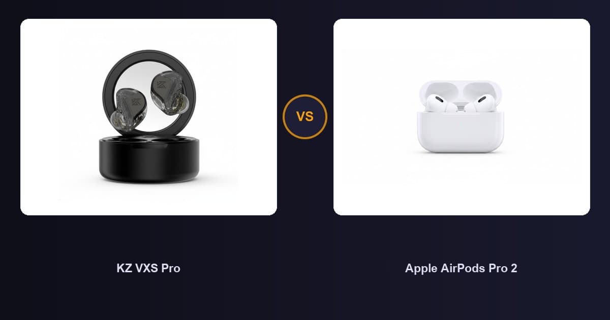 KZ VXS Pro x Apple AirPods Pro 2