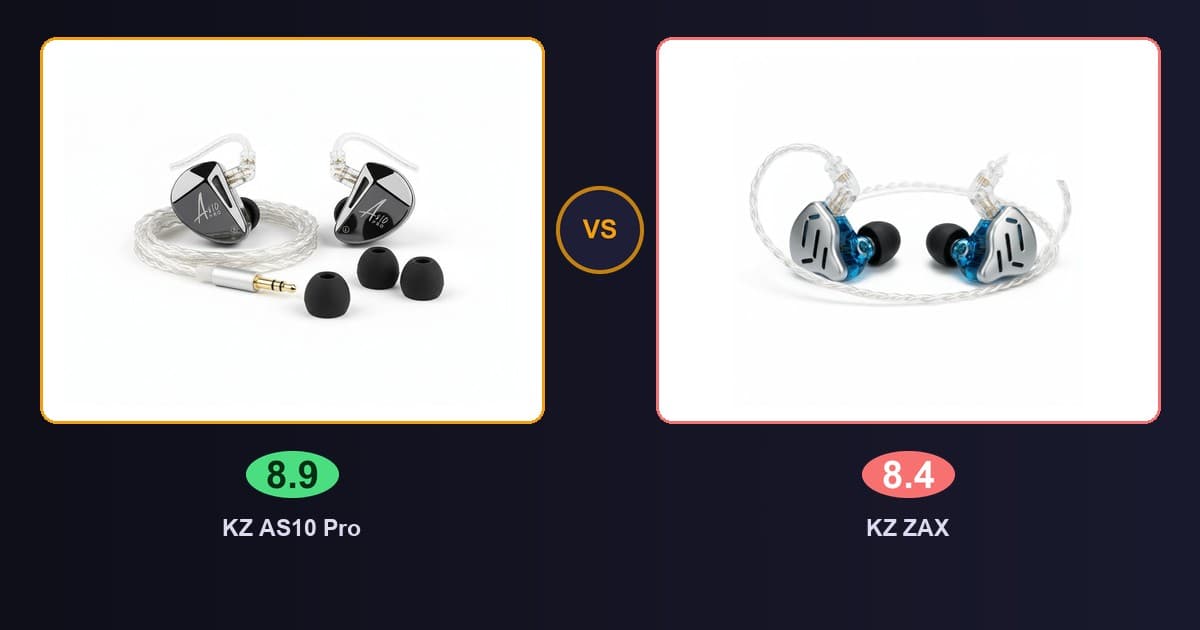 KZ ZAX vs KZ AS10 Pro: Qual Escolher?