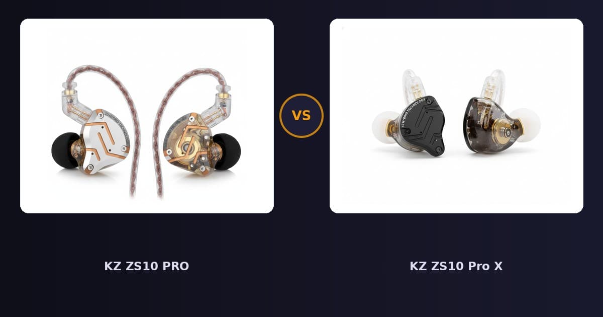KZ ZS10 PRO x KZ ZS10 Pro X
