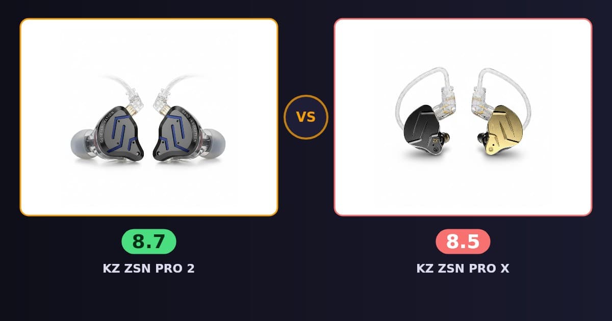 KZ ZSN PRO 2 x KZ ZSN PRO X