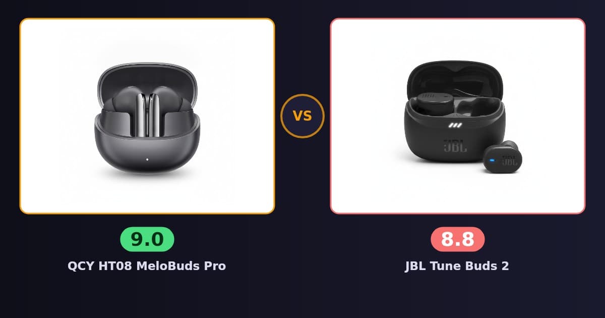 QCY HT08 MeloBuds Pro x JBL Tune Buds 2
