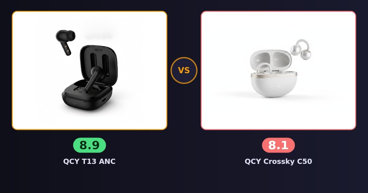 QCY T13 ANC x QCY Crossky C50