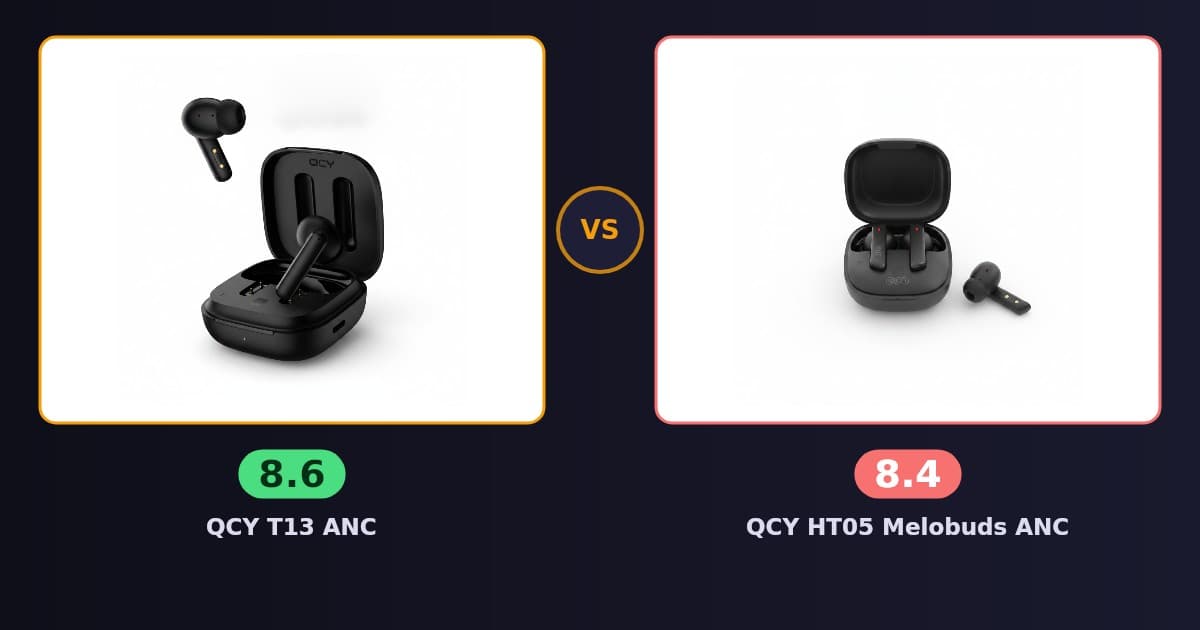 QCY T13 ANC x QCY HT05 Melobuds ANC
