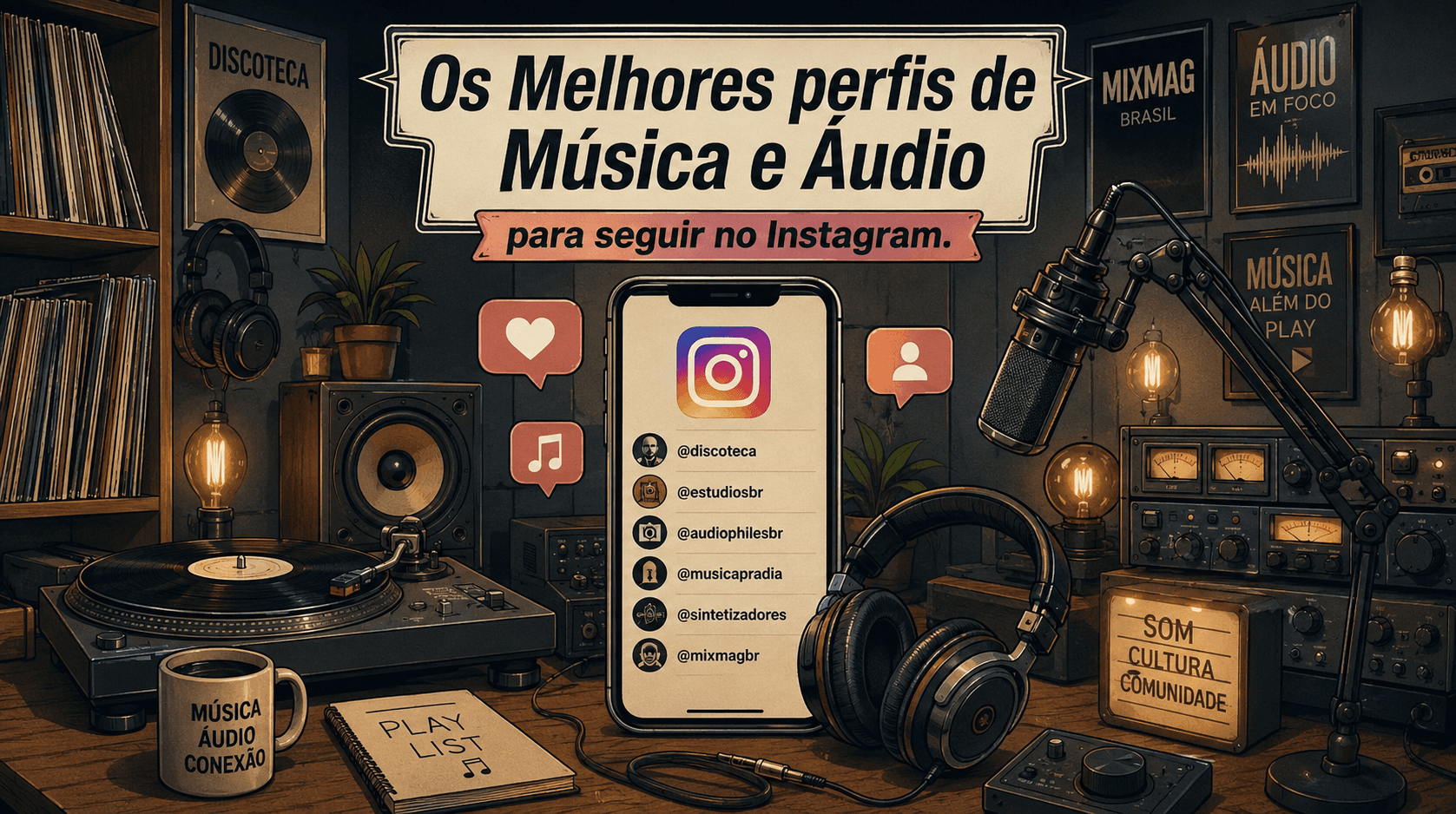 Os 50 melhores perfis de Música e Áudio para seguir no Instagram...