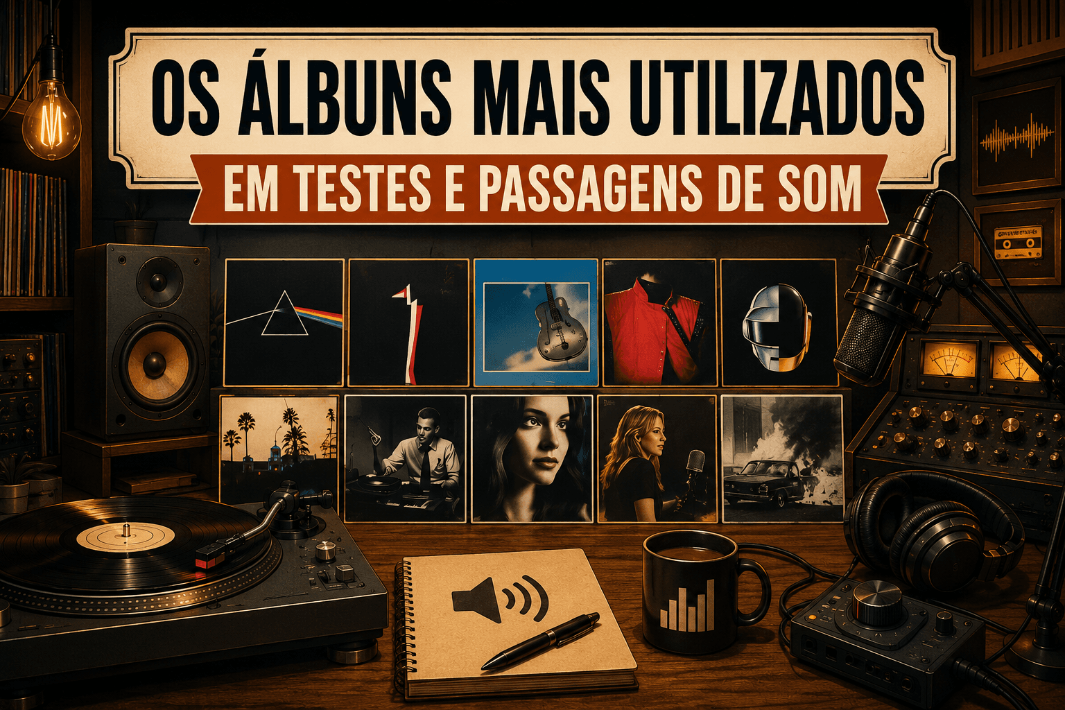 Os álbuns mais utilizados em Testes e Passagens de Som