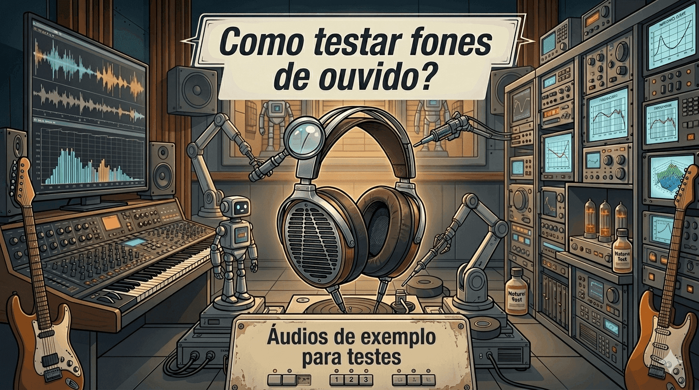 Áudios de referência para testar seus fones