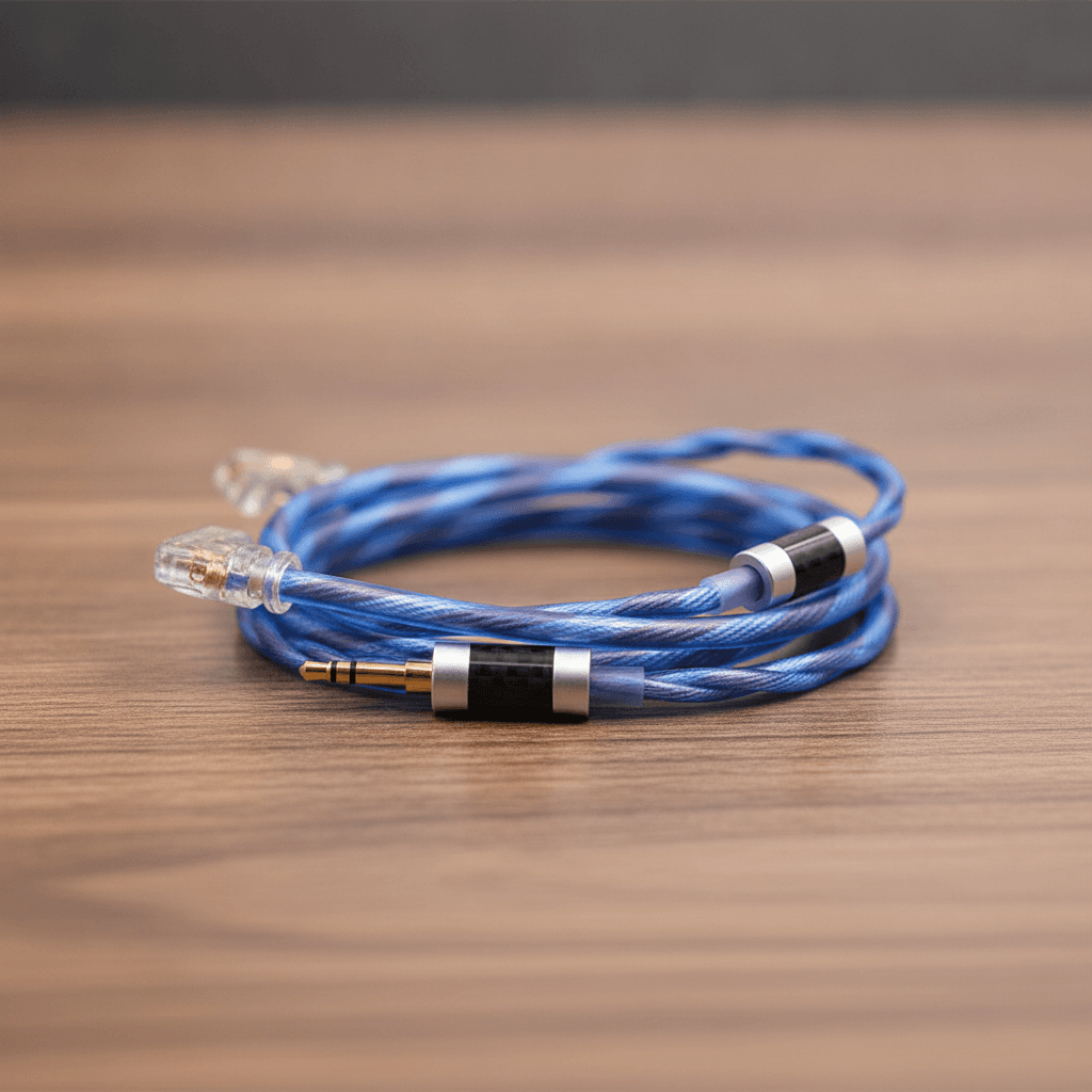 Silver Plated Upgrade Cable KZ 90-10 OCC (Sem Mic): side